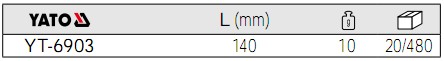 鑷子YT-6903的參數(shù)
