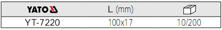 塞尺YT-7220參數(shù)
